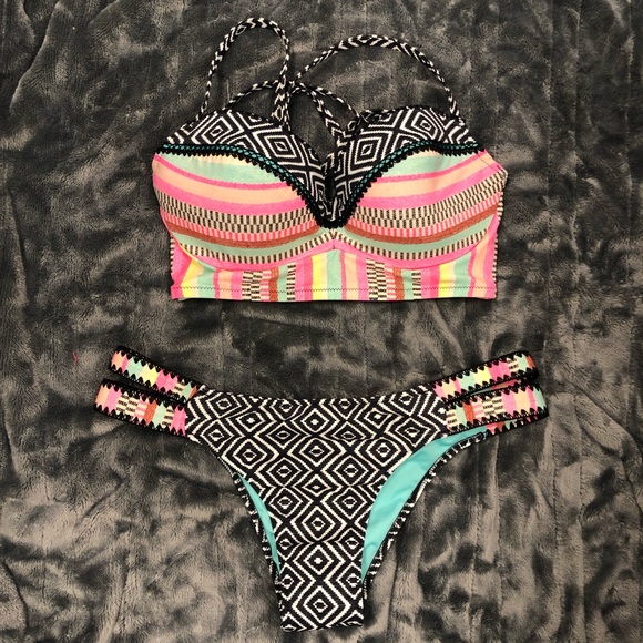 Shade & Shore Other - Shade & Shore • 2 Piece Strappy Bikini Swim Cheeky